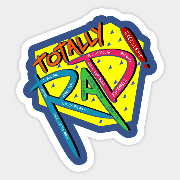 Totally Rad! Sticker by azureaerrow